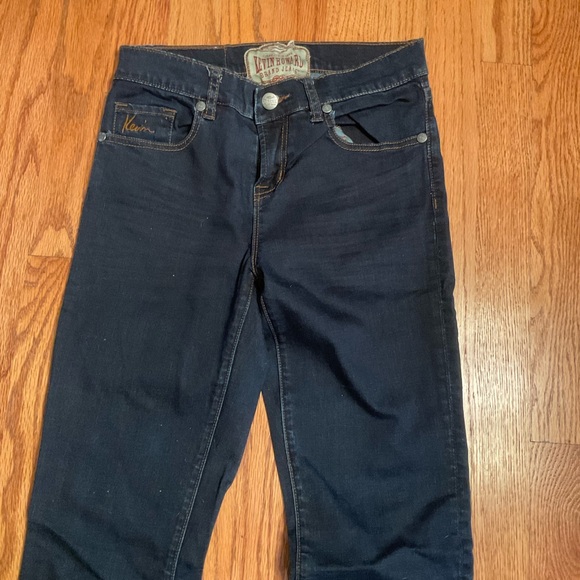 Kevin Howard Jeans, Slight Flair, 5-Pocket Style, Dark Denim, Size 26 - Picture 2 of 10